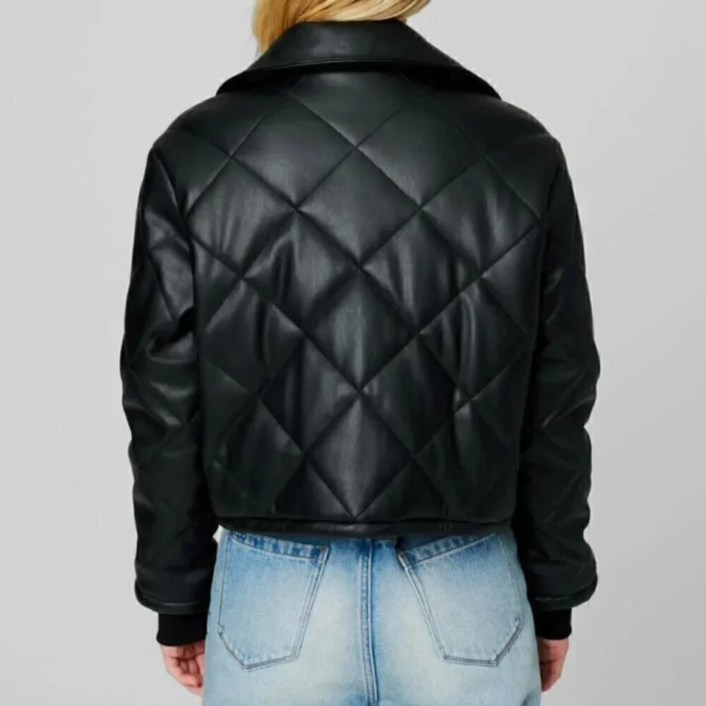Blank NYC On The Rise Puffer Bomber Jacket - Picture 5 of 15